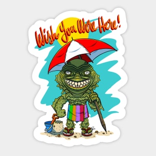 Vacation From The Black Lagoon! Sticker